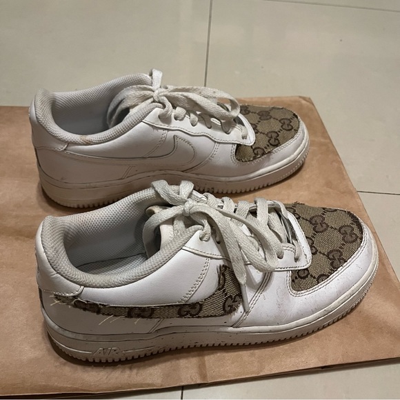 Custom Gucci Nike Air Force one - Picture 2 of 8